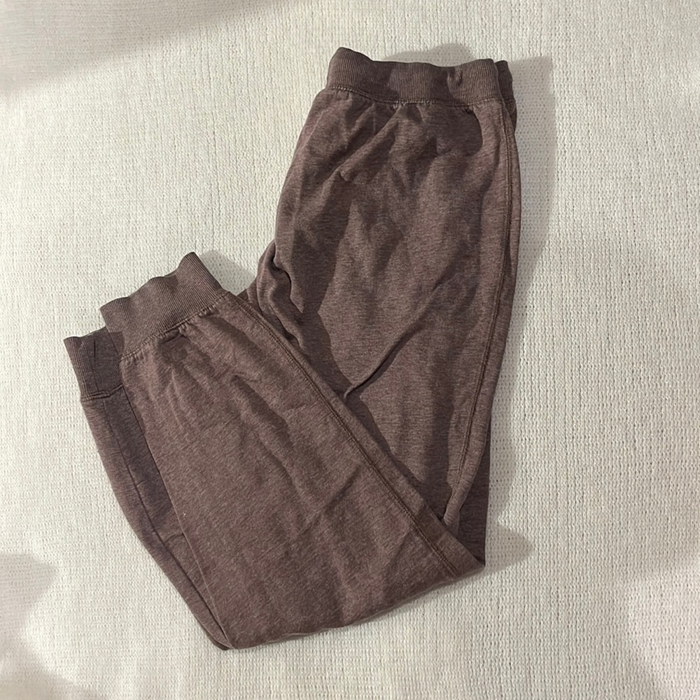 purple H+M joggers